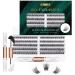 Lash Extension Kit 120 Lash Clusters with Lash Bond and Seal and Tweezers C D Curl Individual Lashes Thin Band Soft Fluffy Reusable False Eyelashes 10/12/14/15/16mm - L01 120 clusters set - L01