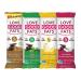 Love Good Fats Keto Protein Snack Bars - Chocolate Lovers Variety Pack - 13g Good Fats, 8-10g Protein, 5g Net Carbs, 1-2g Sugar, Gluten-Free, Non GMO - Peanut Butter, Mint, Lemon Mousse, Coconut - 4 Flavors, 12 Pack