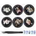 NICENEEDED 6 Boxes Christmas Nail Art Rhinestones 3D Nail Crystal Jewels Metal Nail Studs Gems With Tweezer For Christmas For Women Girls Kids Manicure DIY Nails Art Decoration Supplies(Stytle 4)
