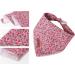 Unique Summer Paws Triangle Dog Bandana - Pink Strawberry Design for Small to Large Dogs & Cats - High-Quality Fabric - Buy Online on GoSupps.com