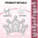 Geosar Mini Tiara Crown Comb - 24 Pcs Rhinestone Hair Clips for Girls' Birthday Party - Buy Online on GoSupps.com