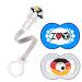 MAM Set - Original Silicone Football Pacifier Double Pack 16+ Months & DFB Clip Football World Cup 2018 16+ Months + Clip
