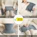 Electric Weighted Heating Pad for Back Pain Relief | Heat Therapy, 6 Heat Settings, Auto-Off | Washable | 12 x 24, 2 lbs XL - Ideal for Neck, Shoulders, Arthritis, Cramps - Buy Online on GoSupps.com