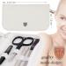 3 Swords Germany - brand quality 8 piece manicure pedicure grooming kit with glass nail file (506) WHITE - TOOLS BLACK LAQUERED - Buy Online on GoSupps.com