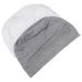 Lurrose 2Pcs Chemo Cap Women Soft Beanie Sleep Turban Hat Headwear Cancer Headwear Hair Loss Cap for Women White Gray