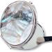 Stunning Mother of Pearl Compact Makeup Travel Mirror - Marble Gold Design | MADDesign - Buy Online on GoSupps.com