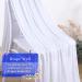 10x10 White Backdrop Curtain for Parties & Weddings - Wrinkle Free Photo Backdrop for Baby Showers - 5ft x 10ft (2 Panels) - Buy Online on GoSupps.com