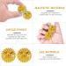 2 Magnetic Acupressure Balls & 8 Finger Massage Rings Set - Golden Acupressure Therapy for Pain Relief & Sensory Skills - Buy Online on GoSupps.com