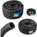 Pisces 12mm (0.5 inch) Black Pond Corrugated Flexible Hose Pipe - 5m Roll 5 12mm (0.5 inch) - Buy Online on GoSupps.com