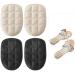 2Pairs Heel Cushions for Heel Pain Relief Shock Absorption Heel Inserts for Women & Men Heel Cups Heel Spur Relief Products Adhesive Gel Heel Pads for Improved Heel Support & Shoe Comfort