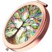 YCKMD Rose Gold Travel Purse Mirror Compact - Double Sided 2X & 1X Magnification Hand Mirror for Women - Metal Round Bohemian Design - Buy Online on GoSupps.com