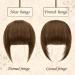 Buy Sofeiyan Clip-In Bangs | 100% Remy Real Hair Fringe Extensions in Dark Brown Natural Look for Women - Buy Online on GoSupps.com