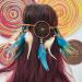 Campsis Indian Peacock Feather Headbands - Handmade Boho Princess Head Chain for Women and Girls - Buy Online on GoSupps.com