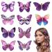 Lurrose 10-Piece Enchanting Butterfly Hair Clips for Kids - Purple 3D Bobby Pins for Girls - Buy Online on GoSupps.com
