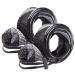 BASSDASH Casting Spinning Fishing Rod Sleeves Protective Rod Socks for Fishing Poles Up to 7-1/2ft Black & White - 2pcs For Spinning Rod up to 7-1/2 ft
