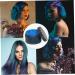 Temporary Hair Color Disposable Temporary Hair Dye Water Soluble Coloured Hair Wax Quick Drying Wash Out Hair Color Multipurpose Temporary Hair Color for Kids Women Men Use Blue - Buy Online on GoSupps.com
