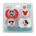 Cudlie Disney Mickey Mouse Baby Boy 4 Pack of Pacifier Winkin Mickey 4 Pack Pacifiers Winkin Mickey