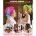 2PCS Microfiber Hair Towel Wrap for Kids & Women | Super Absorbent Mermaids Hair Turban | Cute 3D Embroidery | Ideal for Wet Long Curly Hair (Rose Red + Fluorescent Green - Buy Online on GoSupps.com