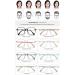 Shop Lanomi Fashion Reading Glasses - Blue Light Filter for Women & Men | Irregular Rectangular Design +0 to +4.0 Strength - Buy Online on GoSupps.com