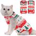 Avont Katzenbody after op recovery suit clothing modal recovery castration spay weaning leak protection suit for cat abdominal wounds or skin diseases Christmas day Christmas day S