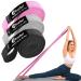 Imoebel fitness band tissue resistance bands - long resistance tapes non -wound gymnastics band pull -up band for strength training crossfit yoga homeworkout gray/pink/black 3 -Set