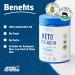 Applied Nutrition Keto Collagen Protein Powder with MCT - 325g, 25 Servings | Zero Sugar & Carbs, Healthy Skin, Hair, Nails | Ketogenic & Paleo Diet Support | Unflavoured - Buy Online on GoSupps.com