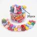 26-Piece Cartoon Fabric Hairpins & Clips Set for Girls - Colorful Hair Tie Holder Kit with Box - Buy Online on GoSupps.com