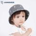 LANGZHEN Baby Girls Beach Hat with Chin Strap - Dark Blue Stars, 4-8 Years - Buy Online on GoSupps.com