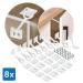 REER Cabinet & Drawer Protection - Child Locking Easy Installation 8 Pieces - DIN EN 16948:2017 Compliance for Safe Home - Buy Online on GoSupps.com