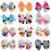 5 Inch Stacked Hair Bows for Teen & Adult Girls - 12 Colors Boutique Hair Bow Clips - Pigtail Accessories - Buy Online on GoSupps.com