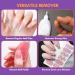 Makartt Nail Glue Remover Kit - 30ml Acetone-Free Remover & 5 Adhesive Tips for Artificial Nails - Buy Online on GoSupps.com