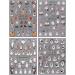 5D Halloween Nail Stickers 4 Sheets 5D Self-Adhesive Embossed Nail Decal Ghost Nail Art Decoration Design Supplies - Buy Online on GoSupps.com