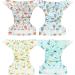 Littles and Bloomz FLV2-0402 Reusable Cloth Diaper Pack - 4 Standard Velcro Diapers for Eco-Friendly Parenting - Buy Online on GoSupps.com