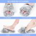 Globalstore Shower Foot Scrubber - Non-Slip Exfoliating Bath Accessory with Soft Silicone Bristles for Clean and Smooth Feet - Grey - Buy Online on GoSupps.com