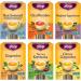 Yogi Tea - Canada Favorites Variety Pack (6 Pack) - Includes Restful Sleep Green Tea Kombucha Lemon Ginger Ginger Egyptian Licorice and Chai Rooibos Teas - 96 Tea Bags - Buy Online on GoSupps.com