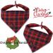 Aring Pet Christmas Dog Bandana | Cute Plaid Triangle Neckerchief for Dogs & Cats | Ideal for All Sizes | Holiday Vacation Accessory - Buy Online on GoSupps.com