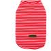 Zunea Striped Dog Shirt for Small Pets - Cool Summer Tank Top Soft Cotton XL Red T-Shirt for Dogs & Cats - Buy Online on GoSupps.com