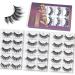 Fake Eyelashes MAGEFY Lashes 15 Pairs Eyelashes 3 Styles False Lashes Natural Faux Mink Lashes pack 15mm-18mm eyelashes Handmade Cat Eye Lashes Reusable (15A2) 3 styles-Black