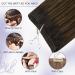 LAAVOO Real Hair Tape Extensions - Brown Ombre Balayage Remy Hair for Sewing 100g #2/8/2 40cm - Premium Real Hair Tressen - Buy Online on GoSupps.com