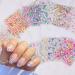 30PCS Flower Nail Art Stickers 3D Self-Adhesive Colorful Flower Nail Art Supplies Yellow Daisy Nail Decals Pink Floral Nail Design Cute Heart Nail Stickers for Women Nail Art Manicure Tips Decoration S10