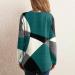 Iuhan Women's Geometric Color Block Crewneck Sweatshirt - Green - 3X-Large - Buy Online on GoSupps.com