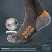 Piarini Coolmax Hiking Socks - Breathable Summer Short Trekking Socks for Men & Women | Anti-Bubbles | Sizes 35-38 & 47-50 | Taupe - Buy Online on GoSupps.com