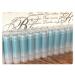 20 BLUEBERRY Flavored Blue Tinted Sweetened Lip Balms in Clear Tubes - Handmade - Wholesale Bulk Made in the USA