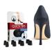 GoGoHeel Quick Tips - The Original High Heel Protector & Heel Repair Caps - 4 Pairs Multipack (XS  S  M  L  Black) 8 Count (Pack of 1) Black