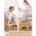 Easoger Bamboo Toilet Stool - 7'' Foldable Potty Step Stool for Squatting - 330 lbs Capacity - Buy Online on GoSupps.com