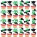 Green Class of 2022 Graduation Cap Cupcake Toppers for 2022 Graduation Decorations