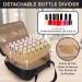 Nestcessity 3 Tier Nail Polish Organizer Case - Holds 70 Bottles - Leather Bag with Dividers - Ideal Storage for Nail Techs and Fits Nail Lamp - Buy Online on GoSupps.com