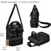 ArcEnCiel Tactical Messenger Bag - Men's Military MOLLE Sling Shoulder Pack Briefcase Assault Gear Utility Carry Satchel (Black) - Buy Online on GoSupps.com
