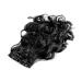 Clip In Extensions | Black Wavy Curly Hair Set 60cm | 7 Thickening Hairpieces for Volume - Buy Online on GoSupps.com