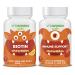 VitaWorks Kids Biotin 5000mcg Chewables + Elderberry + Zinc + C Chewables Bundle